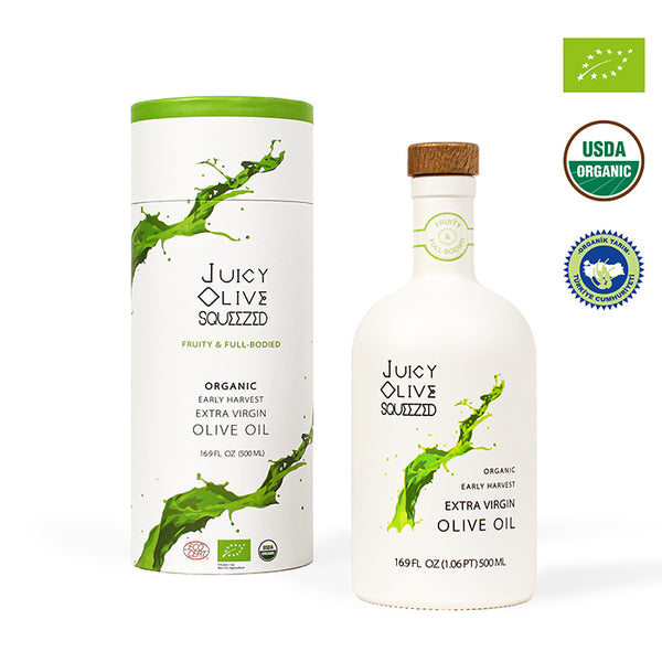 Fruity & Full-Bodied | Organic Early Harvest Extra Virgin Olive Oil | 500 Ml Bottle | Acidity ≤0.2%