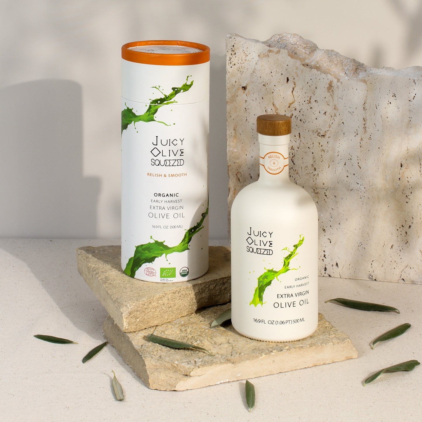 Relish & Smooth | Organic Early Harvest Extra Virgin Olive Oil | 500 Ml Bottle | Acidity ≤0.2%