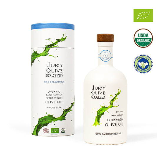Mild & Flavorous | Organic Early Harvest Extra Virgin Olive Oil | 500 Ml Bottle | Acidity ≤0.3%