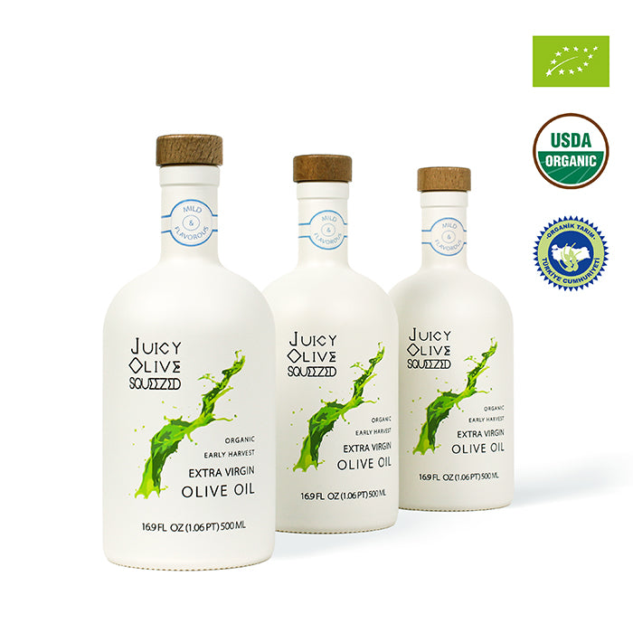 Mild & Flavorous | Organic Early Harvest Extra Virgin Olive Oil | 500 Ml Bottle | Acidity ≤0.3%