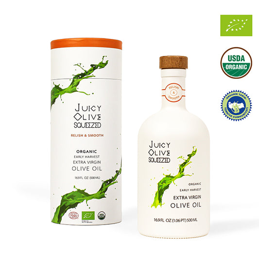 Relish & Smooth | Organic Early Harvest Extra Virgin Olive Oil | 500 Ml Bottle | Acidity ≤0.2%